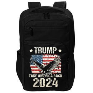 Trump 2024 Flag Take America Back Men Women Trump 2024 Impact Tech Backpack