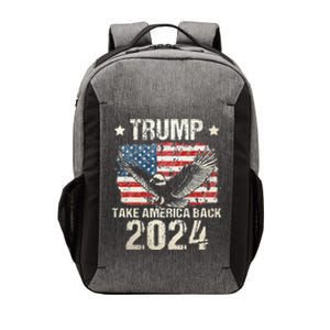 Trump 2024 Flag Take America Back Men Women Trump 2024 Vector Backpack