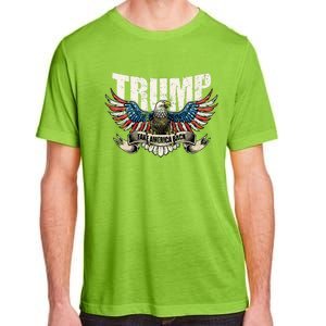 Trump 2024 Flag Take America Back Donald Trump  Adult ChromaSoft Performance T-Shirt