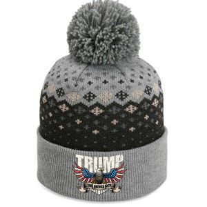 Trump 2024 Flag Take America Back Donald Trump  The Baniff Cuffed Pom Beanie