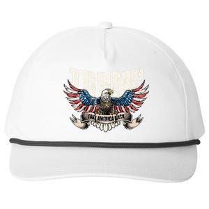 Trump 2024 Flag Take America Back Donald Trump  Snapback Five-Panel Rope Hat