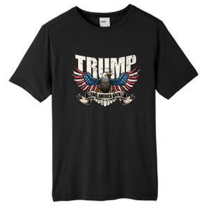 Trump 2024 Flag Take America Back Donald Trump  Tall Fusion ChromaSoft Performance T-Shirt