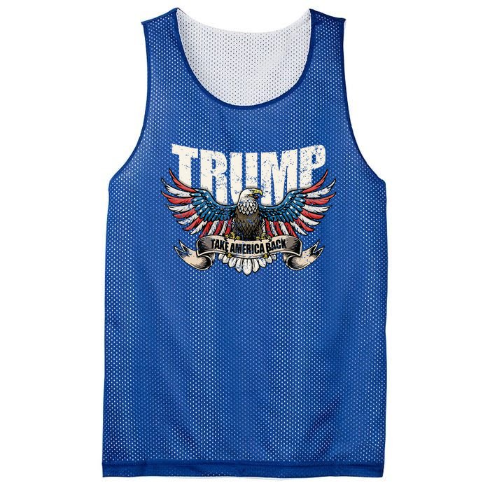 Trump 2024 Flag Take America Back Donald Trump  Mesh Reversible Basketball Jersey Tank