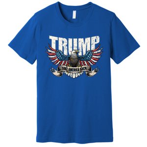 Trump 2024 Flag Take America Back Donald Trump  Premium T-Shirt