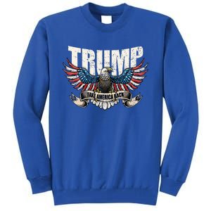 Trump 2024 Flag Take America Back Donald Trump  Tall Sweatshirt