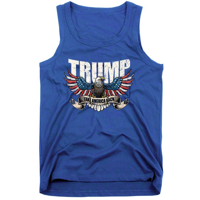 Trump 2024 Flag Take America Back Donald Trump  Tank Top