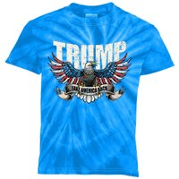 Trump 2024 Flag Take America Back Donald Trump  Kids Tie-Dye T-Shirt