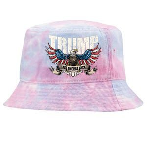 Trump 2024 Flag Take America Back Donald Trump  Tie-Dyed Bucket Hat