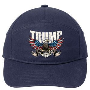 Trump 2024 Flag Take America Back Donald Trump  7-Panel Snapback Hat