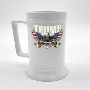 Trump 2024 Flag Take America Back Donald Trump  Beer Stein