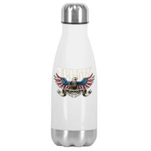 Trump 2024 Flag Take America Back Donald Trump  Stainless Steel Insulated Water Bottle