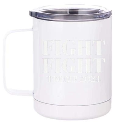 Trump 2024 Fight Fight 12 oz Stainless Steel Tumbler Cup