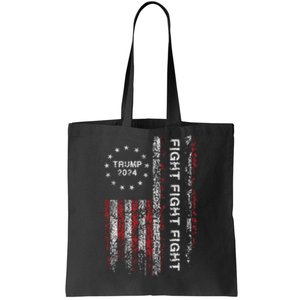 Trump 2024 Fight President Election Bold Design Tote Bag