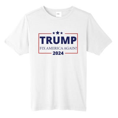 Trump 2024 Fix America Again Tall Fusion ChromaSoft Performance T-Shirt