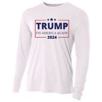 Trump 2024 Fix America Again Cooling Performance Long Sleeve Crew