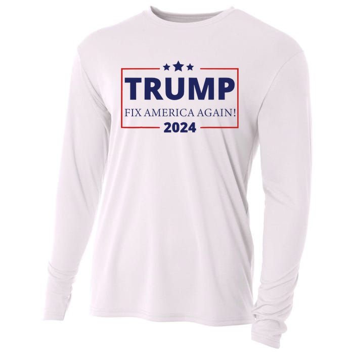 Trump 2024 Fix America Again Cooling Performance Long Sleeve Crew