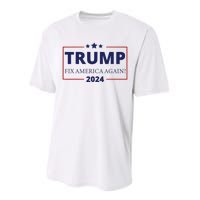 Trump 2024 Fix America Again Performance Sprint T-Shirt