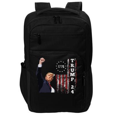 Trump 2024 Fight Shot Shooting Nothing Can Stop Trump Impact Tech Backpack