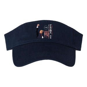 Trump 2024 Fight Shot Shooting Nothing Can Stop Trump Valucap Bio-Washed Visor