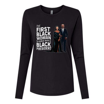 Trump 2024 Funny Biden Slip Quotes Humor Political Womens Cotton Relaxed Long Sleeve T-Shirt