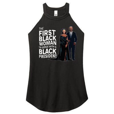 Trump 2024 Funny Biden Slip Quotes Humor Political Women's Perfect Tri Rocker Tank