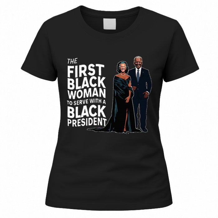 Trump 2024 Funny Biden Slip Quotes Humor Political Women's T-Shirt