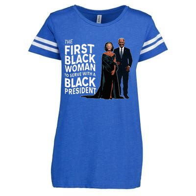 Trump 2024 Funny Biden Slip Quotes Humor Political Enza Ladies Jersey Football T-Shirt