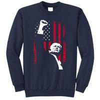 Trump 2024 Fist Fight For America Usa Flag Sweatshirt