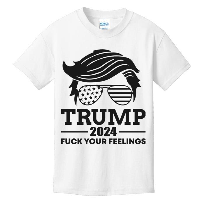 Trump 2024 Fuck Your Feelings Kids T-Shirt