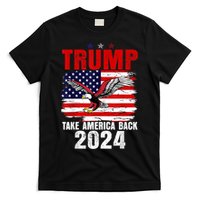 Trump 2024 Flag Take America Back Trump 2024 T-Shirt