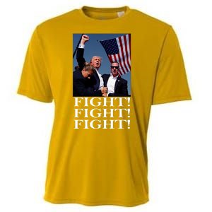 Trump 2024 Fight Fight Fight Fighting For Usa Cooling Performance Crew T-Shirt