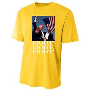 Trump 2024 Fight Fight Fight Fighting For Usa Performance Sprint T-Shirt