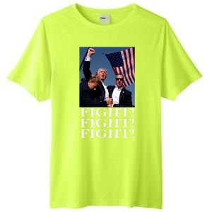 Trump 2024 Fight Fight Fight Fighting For Usa Tall Fusion ChromaSoft Performance T-Shirt