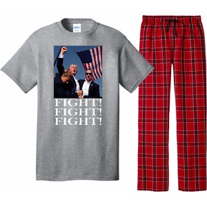 Trump 2024 Fight Fight Fight Fighting For Usa Pajama Set