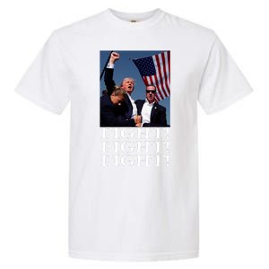 Trump 2024 Fight Fight Fight Fighting For Usa Garment-Dyed Heavyweight T-Shirt