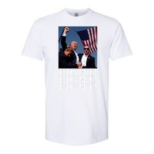 Trump 2024 Fight Fight Fight Fighting For Usa Softstyle CVC T-Shirt