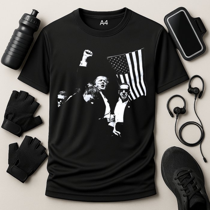 Trump 2024 Fear Not American Hero Fight Fight Fight Maga Cooling Performance Crew T-Shirt
