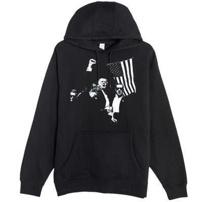 Trump 2024 Fear Not American Hero Fight Fight Fight Maga Premium Pullover Hoodie
