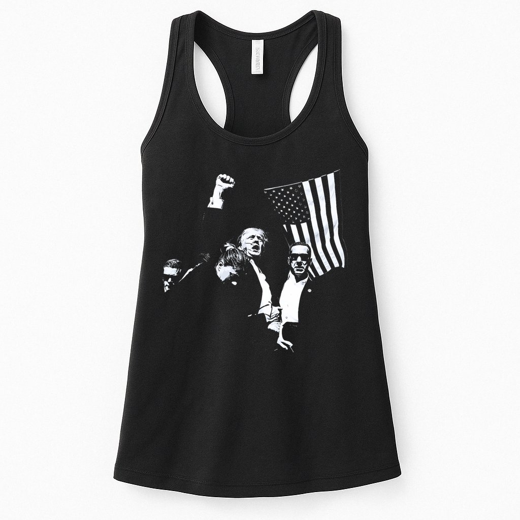 Trump 2024 Fear Not American Hero Fight Fight Fight Maga Womens Tank Top