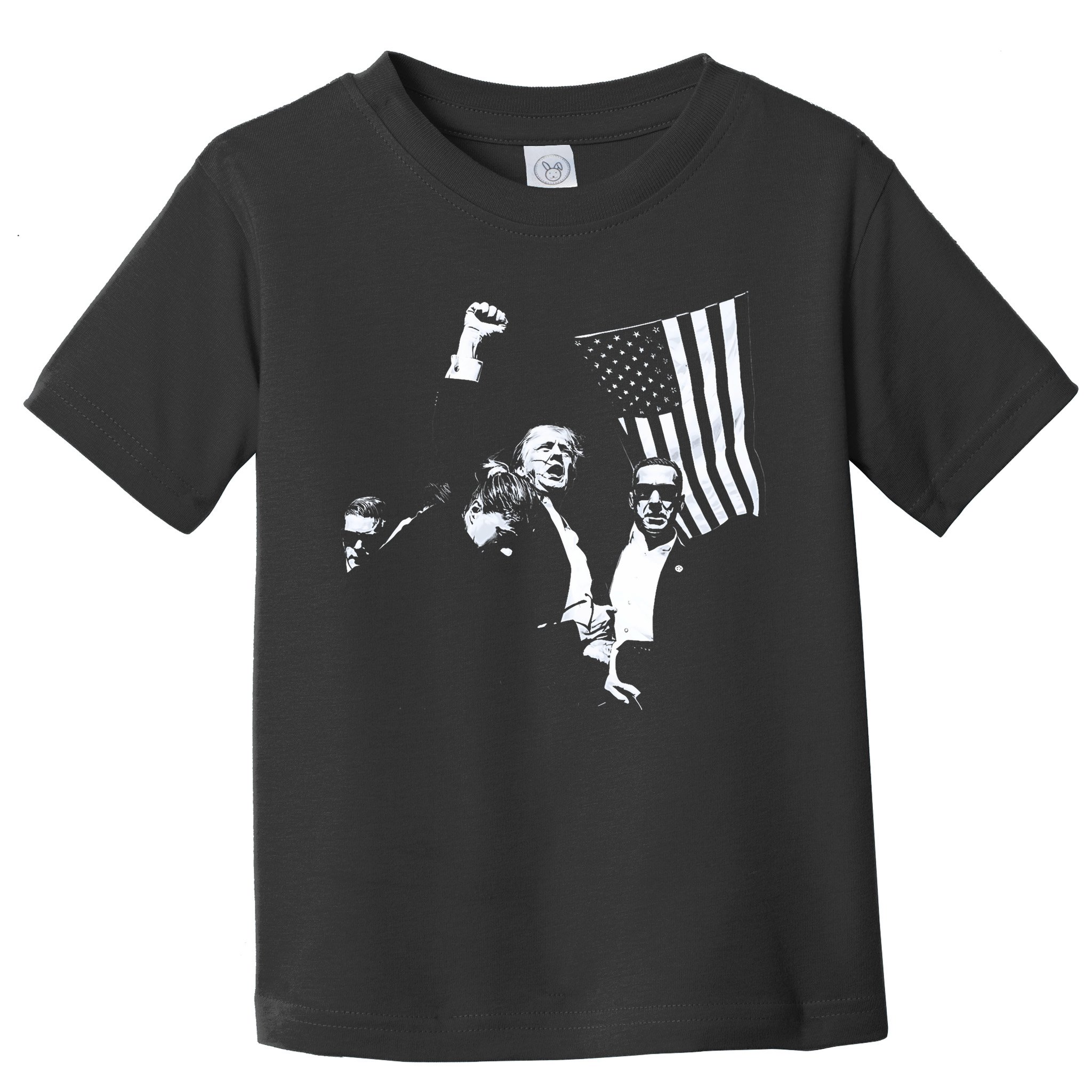 Trump 2024 Fear Not American Hero Fight Fight Fight Maga Toddler T-Shirt