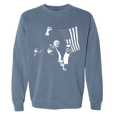 Trump 2024 Fear Not American Hero Fight Fight Fight Maga Garment-Dyed Sweatshirt