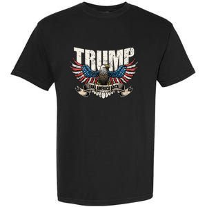 Trump 2024 Flag Take America Back Garment-Dyed Heavyweight T-Shirt