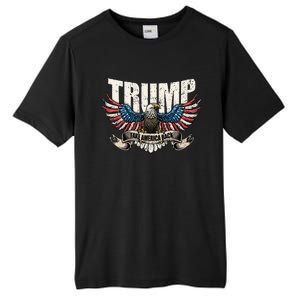 Trump 2024 Flag Take America Back Tall Fusion ChromaSoft Performance T-Shirt