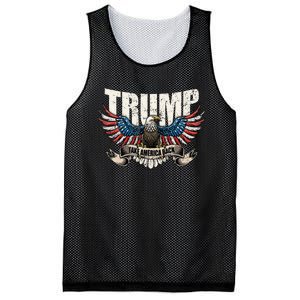 Trump 2024 Flag Take America Back Mesh Reversible Basketball Jersey Tank