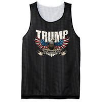 Trump 2024 Flag Take America Back Mesh Reversible Basketball Jersey Tank