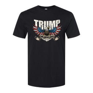 Trump 2024 Flag Take America Back Softstyle CVC T-Shirt