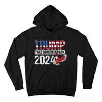 Trump 2024 Flag Take America Back 4th Of July Trump 2024 Hoodie