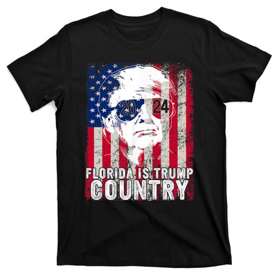 Trump 2024 Florida Trump Country American Flag Election T-Shirt