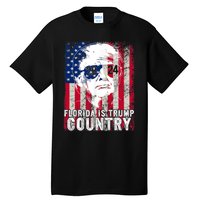 Trump 2024 Florida Trump Country American Flag Election Tall T-Shirt