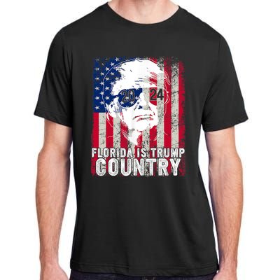 Trump 2024 Florida Trump Country American Flag Election Adult ChromaSoft Performance T-Shirt